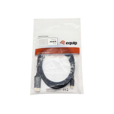 Equip 133417 videokabel adapter 3 m USB Type-C HDMI Type A (Standard) Gr&aring;, Sort