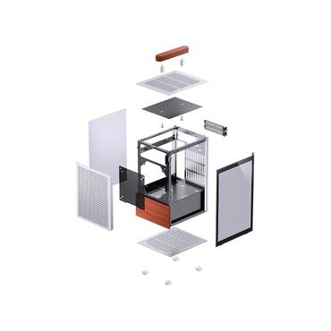 Jonsbo Chassi - Mini Tower - Mini-ITX - 16 cm - 21,5 cm - Aluminium alloy, Steel, Wood