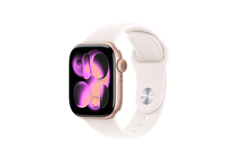 Apple Watch Series 11 OLED 42 mm Digital 374 x 446 pixel Berøringsskærm 5G Roseguld Wi-Fi GPS (satellit)
