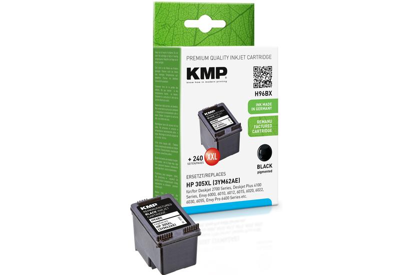 KMP SINGLEPACK H96BX bl&aelig;kpatron 1 stk Kompatibel H&oslash;jt (XL) udbytte Sort