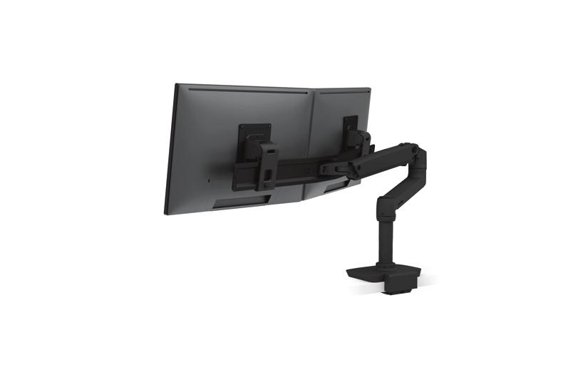 Ergotron LX monteringssats - f&ouml;r 2 LCD-bildsk&auml;rmar - l&aring;g profil - mattsvart