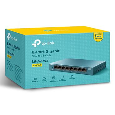 TP-Link LS108G Ikke administreret Gigabit Ethernet (10/100/1000) Blå