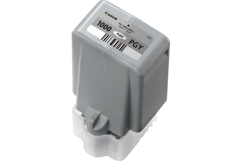 Canon PFI-1000 PGY - gr&aring; f&ouml;r fotoutskrift - original - bl&auml;cktank