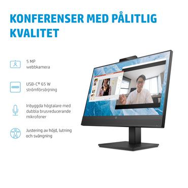 HP M24m Conferencing Monitor skärm - LED-bakgrundsbelysning - 24" - IPS - 5ms - Full HD 1920x1080 vid 75Hz