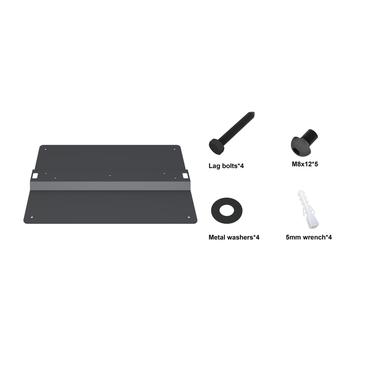 Multibrackets M Pro Series Floorbase OM46N-D monteringskomponent - för interaktiv platt skärm - svart