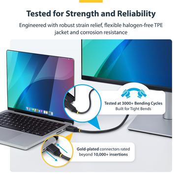 StarTech.com HDMI21-CBL-8K60-4M HDMI-kabel HDMI Type A (Standard) Sort