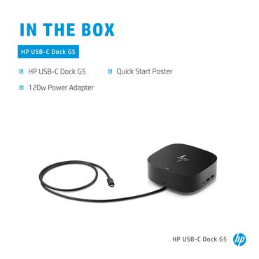 HP USB-C Dock G5 - dockingstation - USB-C - 1GbE