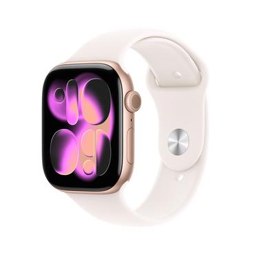 Apple Watch Series 11 OLED 46 mm Digital 416 x 496 pixel Berøringsskærm 5G Roseguld Wi-Fi GPS (satellit)