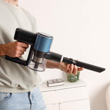 Taurus Homeland Ideal Touch 2-i-1 stangstøvsuger Vekselstrøm Dry Cyclonisk Poseløs 0,6 L 180 W Sort, Blå 2,2 At