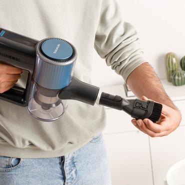 Taurus Homeland Ideal Touch 2-i-1 stangstøvsuger Vekselstrøm Dry Cyclonisk Poseløs 0,6 L 180 W Sort, Blå 2,2 At