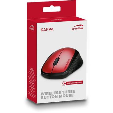 SPEEDLINK KAPPA Mouse - mus - 2.4 GHz - rød