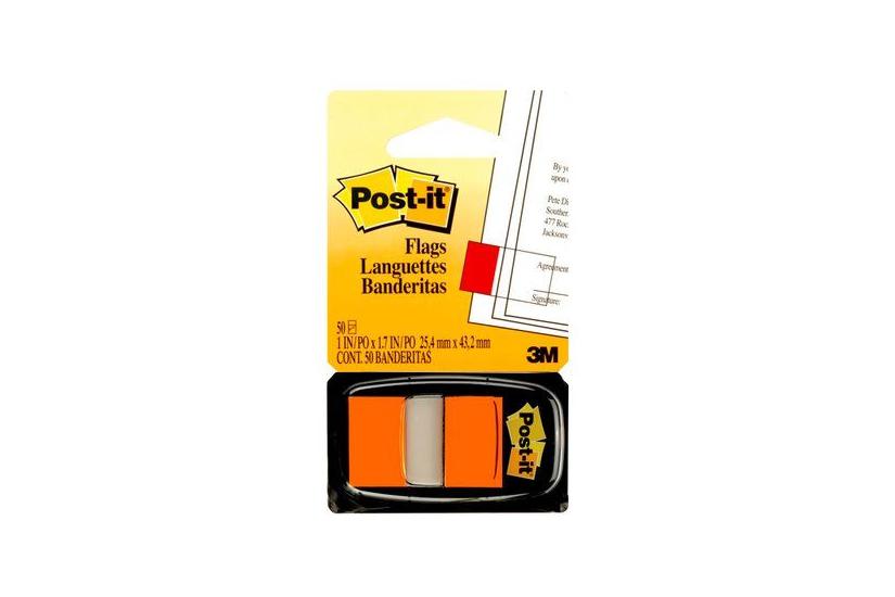 Post-it 680-4 - indeksflag med dispenser - 25.4 x 43.2 mm - 50 ark