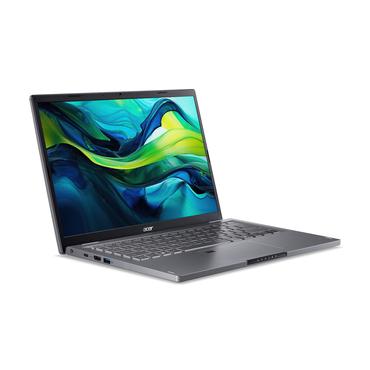 Acer Aspire A14-51M-51PY Intel Core 5 120U Laptop 35,6 cm (14") WUXGA 8 GB LPDDR5-SDRAM 512 GB SSD Wi-Fi 6E (802.11ax) Windows 11 Home Tysk Sort