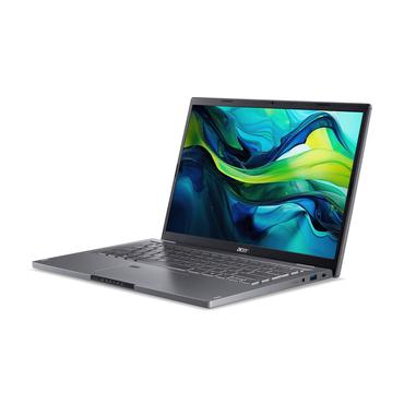 Acer Aspire A14-51M-51PY Intel Core 5 120U Laptop 35,6 cm (14") WUXGA 8 GB LPDDR5-SDRAM 512 GB SSD Wi-Fi 6E (802.11ax) Windows 11 Home Tysk Sort