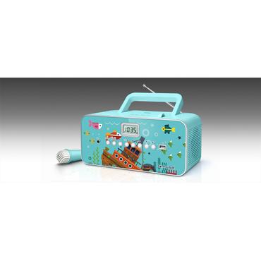 Muse M-29KB bærbar stereosystem Digital 1 W FM, MW, PLL Flerfarvet MP3-afspilning