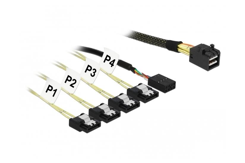 Delock SATA/SAS-kabel - 1 m