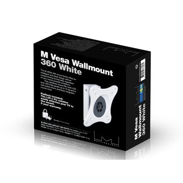 Multibrackets M VESA Wallmount 360 monteringskomponent - för LCD-TV - vit