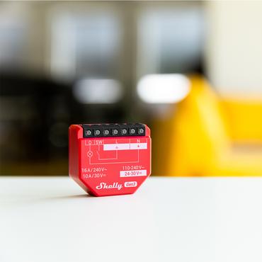 Shelly 1PM Gen3 Intelligent kontakt R&oslash;d