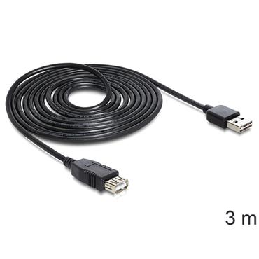 Delock EASY-USB - USB-f&ouml;rl&auml;ngningskabel - USB till USB - 3 m