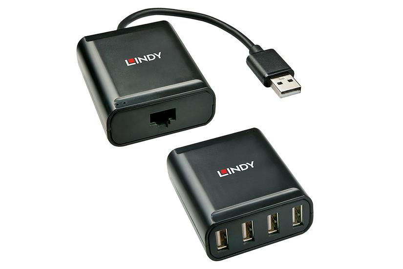 Lindy 42679 interface hub USB 2.0 Sort