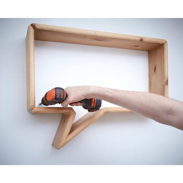 Black & Decker BDCDD12-QW bor N&oslash;glefri Sort, Orange