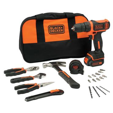 Black & Decker BDCDD12-QW bor N&oslash;glefri Sort, Orange