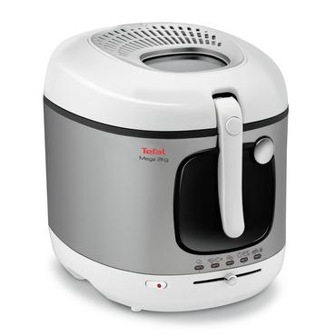 Tefal FR4800 Enkelt Enkeltstående 2100 W Frituregryde Rustfrit stål, Hvid