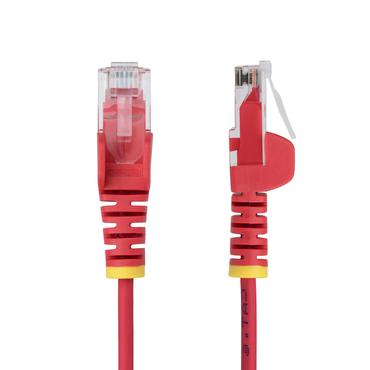 StarTech.com 1m Red Slim CAT6 Ethernet Cable, Snagless, 28AWG, LSZH - patch-kabel - 1 m - r&ouml;d