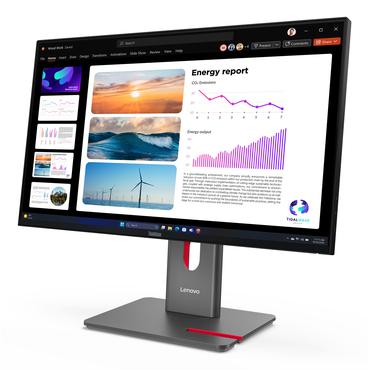 Lenovo ThinkVision P24Q-40 computersk&aelig;rm 60,5 cm (23.8") 2560 x 1440 pixel Quad HD LCD Sort