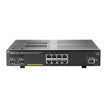 HPE Aruba 2930F 8G PoE+ 2SFP+ - switch - 8 portar - Administrerad - rackmonterbar