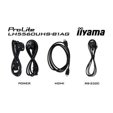 iiyama ProLite LH5560UHS-B1AG 55" Klasse (54.6" til at se) LED-bagbelyst LCD paneldisplay