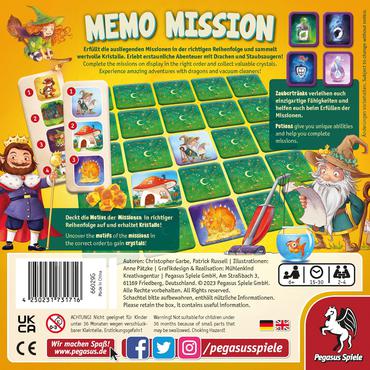 Pegasus Memo Mission 30 min. Kortspil Multi-genre