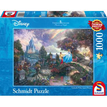 Schmidt Spiele Disney Cinderella Puslespil 1000 stk Tegnefilm