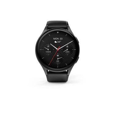 Hama 00178611 Smartwatch "8900", GPS, AMOLED 1.43", Telefonfunktion, Alexa, rund, Schwarz