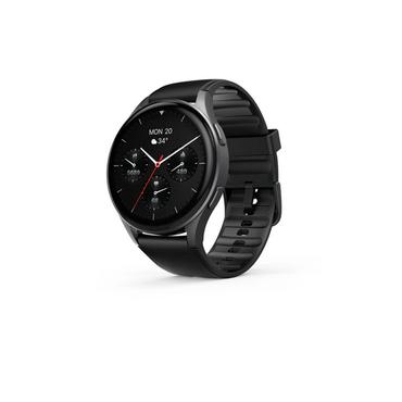 Hama 00178611 Smartwatch "8900", GPS, AMOLED 1.43", Telefonfunktion, Alexa, rund, Schwarz