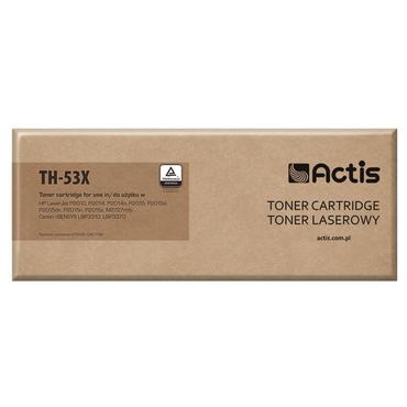 Actis Tonerpatron TH-53X (erstatning HP 53X Q7553X, Canon CRG-715H; Standard; 7000 sider; sort)