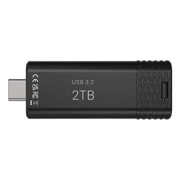 PNY PRO Elite V3 USB-nøgle 2 TB USB Type-C 3.2 Gen 1 (3.1 Gen 1) Sort