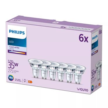 Philips Spot 35 W PAR16 GU10 x 6