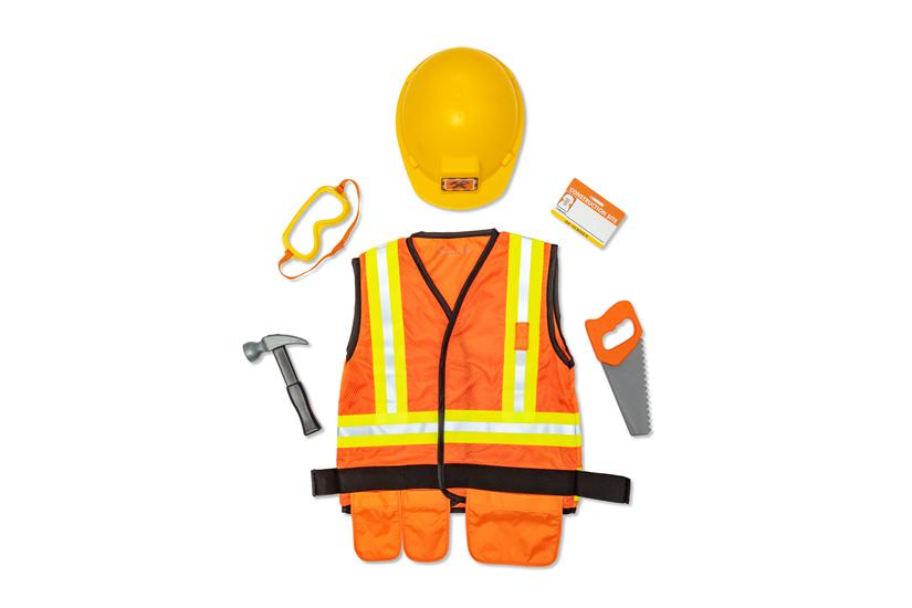 Melissa & Doug MPP RLP CnstrctnWorkerRlplyCstmSt GML Smart kostume Barn Unisex Uniform 680 g