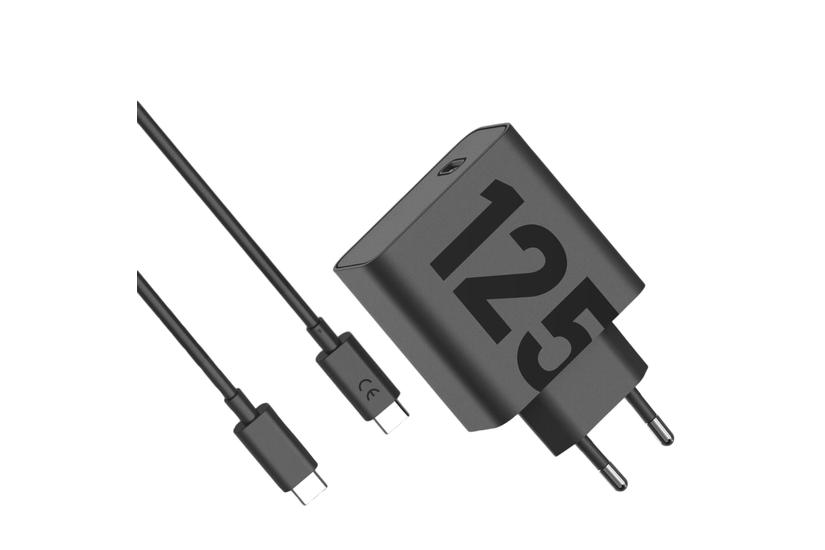 Motorola Wall Charger TurboPower 125W GaN USB-A w/ 1m USB-C  Black