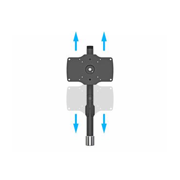Multibrackets M VESA Desktopmount Single Stand Expansion Kit monteringskomponent - för LCD-display - svart