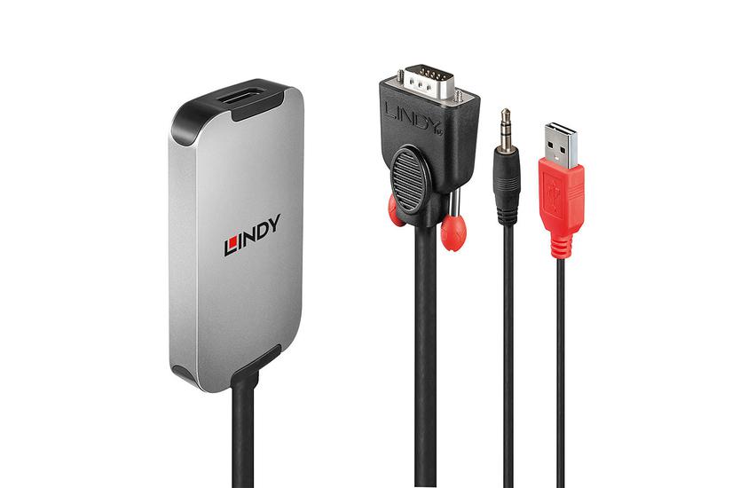 Lindy 38296 videokabel adapter Sort, Hvid