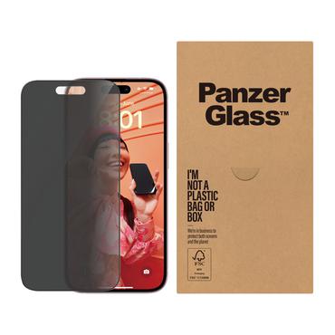PanzerGlass Privacy - skærmbeskytter for mobiltelefon - ultrabred pasform med EasyAligner