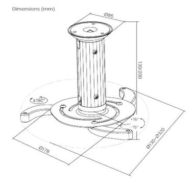 DELTACO ARM-405 monteringssats