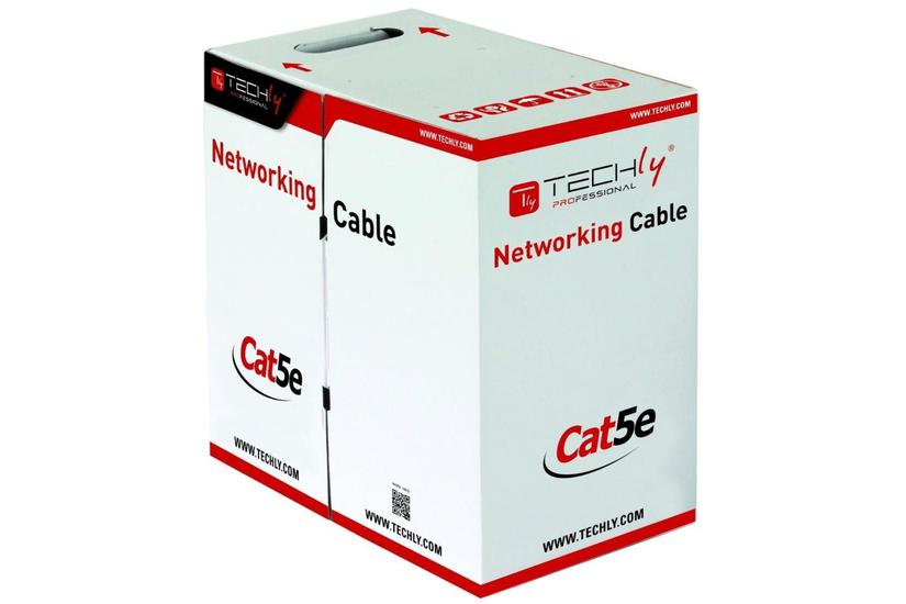 Techly ITP7-UTP-IC-CCA networking cable Grey 305 m Cat5e U/UTP (UTP)
