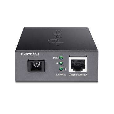 TP-Link TL-FC311B-2 netværksomformer til medie 1000 Mbit/s Enkeltilstand Sort