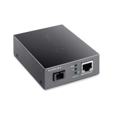 TP-Link TL-FC311B-2 netværksomformer til medie 1000 Mbit/s Enkeltilstand Sort