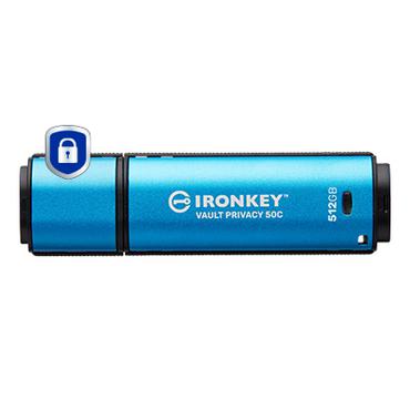 Kingston IronKey Vault Privacy 50C IKVP50C - USB flash-enhet - 512 GB - TAA-kompatibel