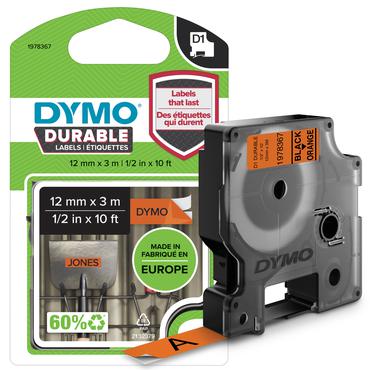 DYMO D1 - mærkattape - 1 kassette(r) - Rulle (1,2 cm x 3 m)