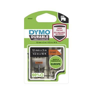 DYMO D1 - mærkattape - 1 kassette(r) - Rulle (1,2 cm x 3 m)
